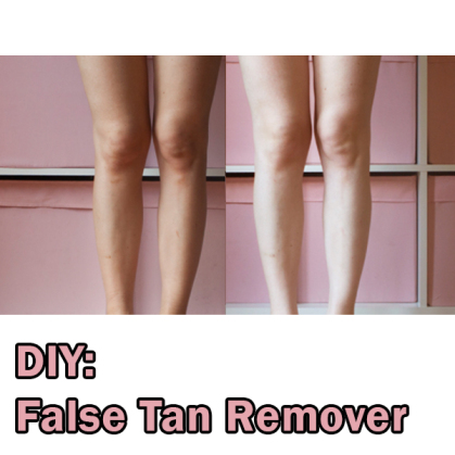 DIY: False Tan Remover